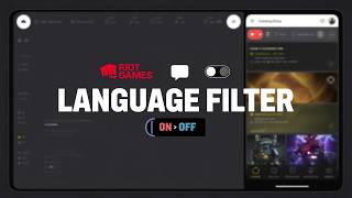 Turn Off or Enable Riot Client Language Filter Quick Easy Guide