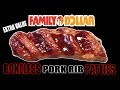 Family Dollar Extra Value Boneless Pork Rib Patties - WHAT ARE WE EATING?? - The Wolfe Pit