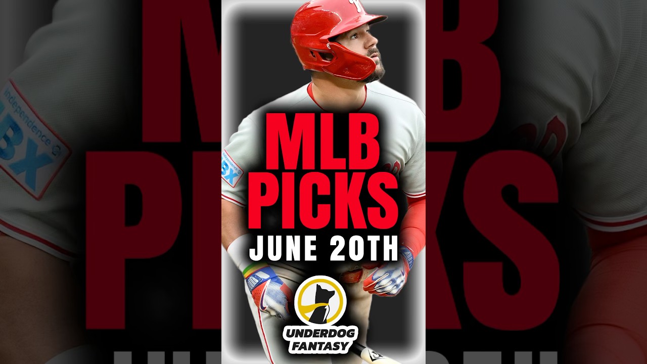 BEST Underdog MLB Picks Today (6/20/25) | Underdog Fantasy Promo Code