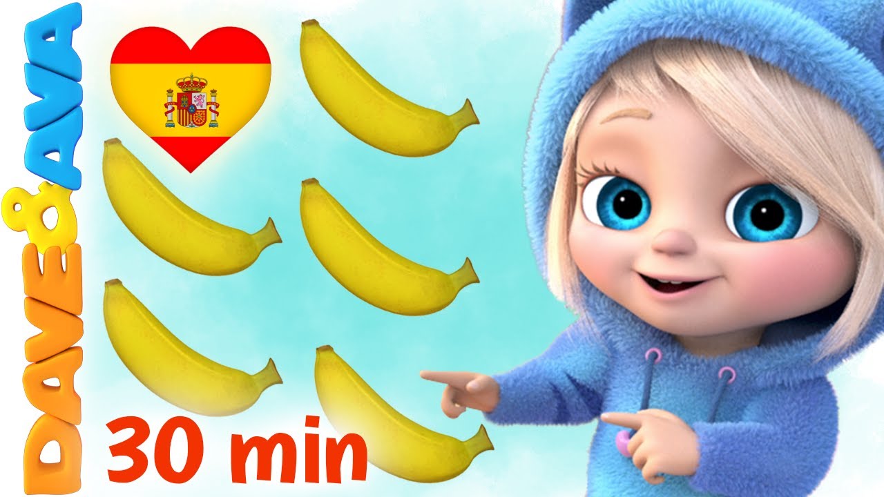 🛎️ Una Banana, Dos Bananas y Más Canciones Infantiles | Dave and Ava en ...