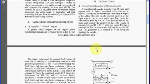 Bit Error Rate Analysis of Coded OFDM for Digital Audio Broadcasting