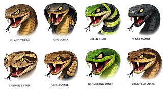 Every Venomous Snake Explained in 16 Minutes  | Every Animal Explained Quick Facts