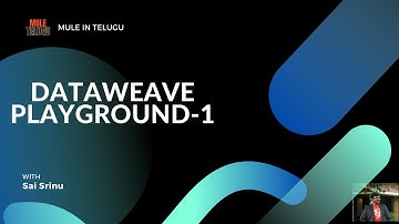 Learn Dataweave with play ground in Telugu