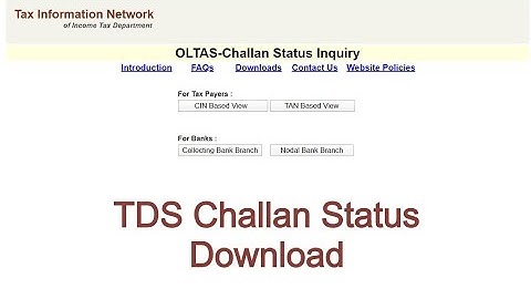 HOW TO CHECK TDS/TCS CHALLAN STATUS