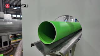 LSP-160 PPH Pipe Extrusion Line | 3 Layer Coextrusion + Online Socketing