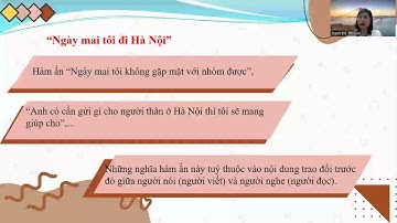 Thực hành tiếng việt  Nghĩa tường minh và hàm ẩn  Ngữ văn 8  sách kết nối tri thức với cuộc sống   T