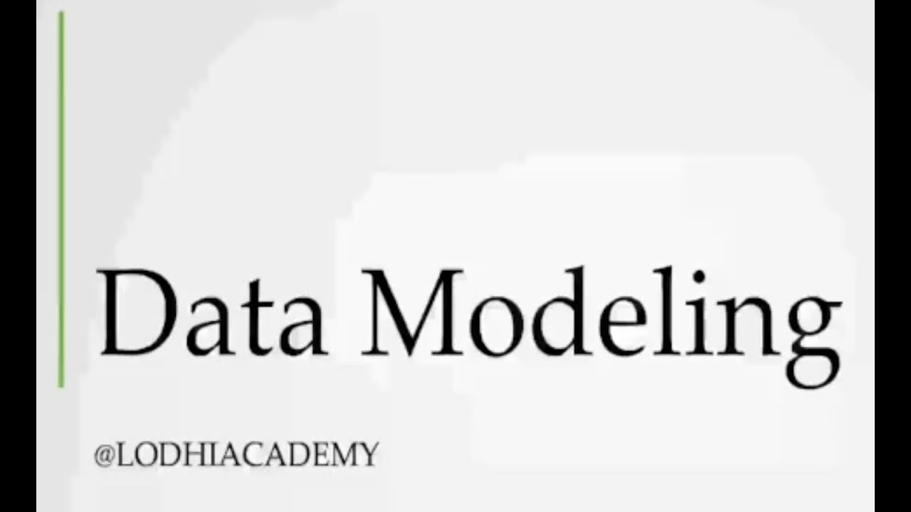 Data Modeling