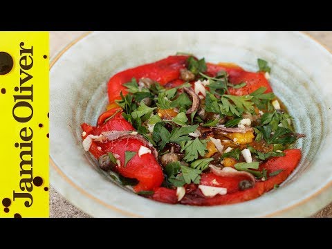 Video: Roasted Peppers Nrog Lws Suav Sauce