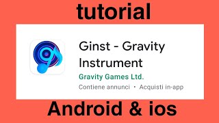GINST GRAVITY INSTRUMENT tutorial screenshot 4