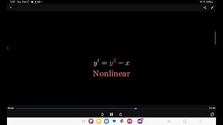 Introduction to differential equations: Linear vs. Nonlinear ODE's