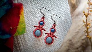 Macramé Tutorial | Macramé Earring | Earring Tutorials | 「マクラメチュートリアル|マクラメイヤリング|イヤリングのチュートリアル|」