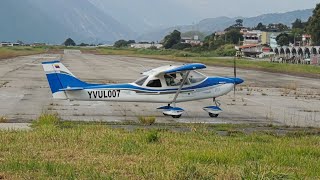Ibis Magic GS700 ultralight aircraft taking off from Mérida YVUL007