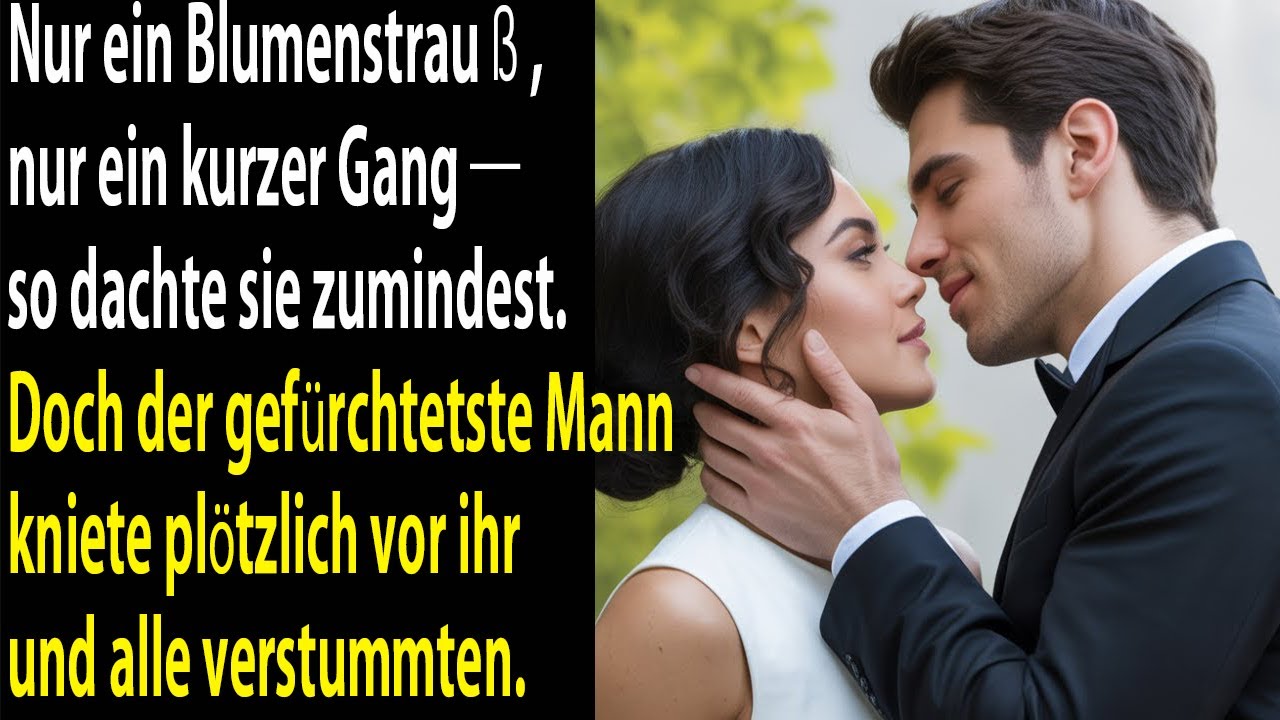 Sie sollte nur Blumen bringen – doch der mächtigste Mann der Feier kniete plötzlich vor ihr nieder.