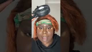 A chaotic Make up tutorial 😭 #blackgirlmakeupvideos #ukmakeup #makeuptutorial #darkskinmakeup