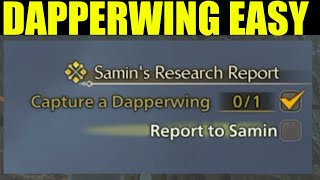 How to capture a dapperwing | Monster Hunter Wilds Sam Research report Guide