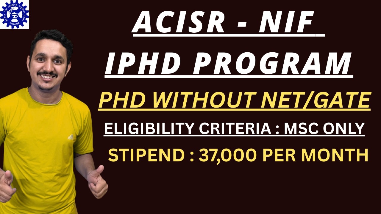 CSIR PHD ADMISSIONS 2026 | PHD ADMISSIONS WITHOUT NET/GATE | LAST DATE TO APPLY | FULL INFORMATION