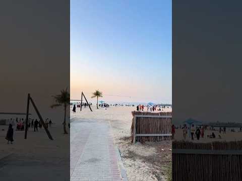 Beach view-beautiful beach park at Al mamzar,Dubai. #dubai #beach
