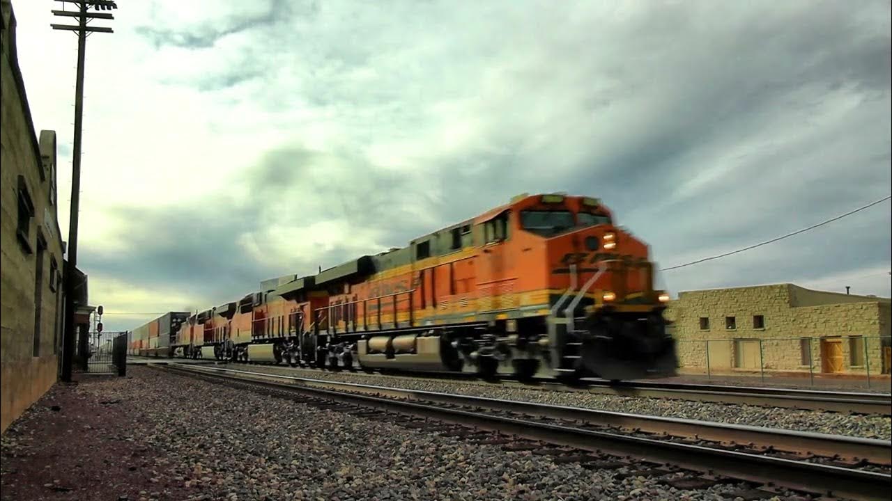 BNSF Train. Trains passing