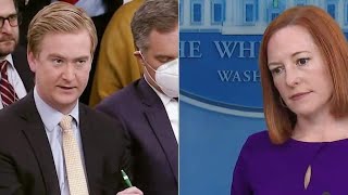 Psaki Blushed When Doocy EXPOSED Her Lies.🎤😂