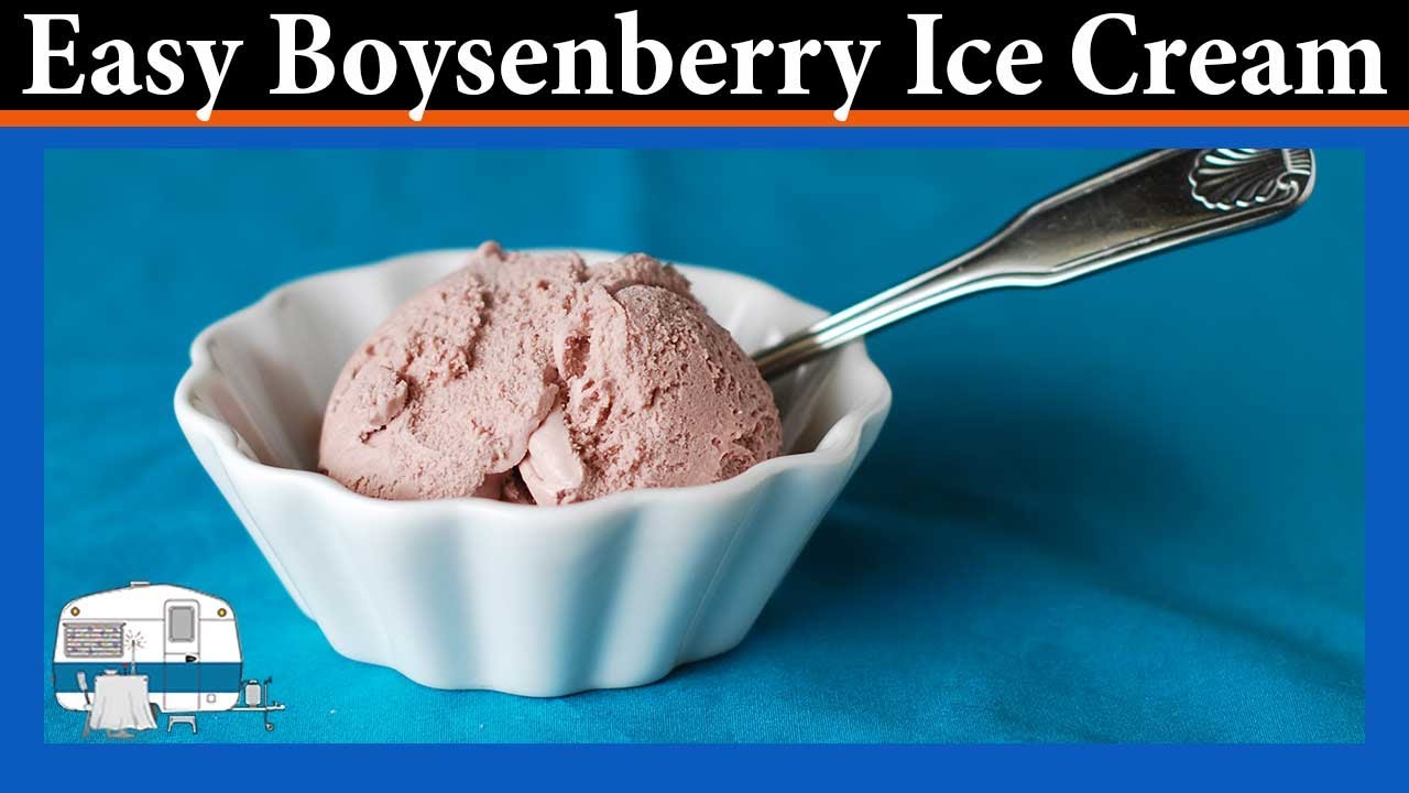My recipe for making Boysenberry Ice Cream YouTube