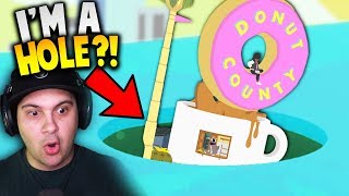 I've Become A HOLE...?! (This game is so cool!) | Donut County Gameplay