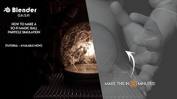 Blender | How to make a Sci-Fi Magic Ball / Orb - Particle Simulation | 4K TUTORIAL