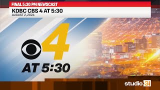 KDBC CBS 4 at 5 30 Full 2024 Final 5 30 PM Newscast