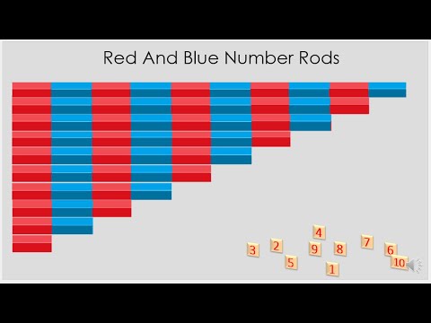 Day 2 - Red and Blue Number Rods Counting 1 to 10 | Tutorial | Free ...