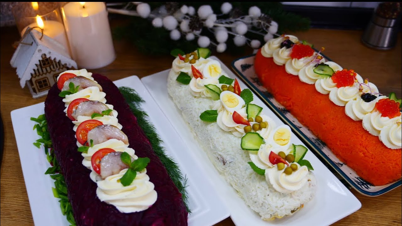 3 ЛЕГЕНДАРНІ САЛАТИ В ТРЕНДОВІЙ ПОДАЧІ 2026 😍 ОЛІВ’Є, ШУБА ТА МІМОЗА ПО-НОВОМУ 