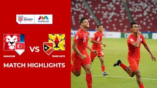 Singapore 2-0 Timor-Leste Full Match Highlights | AFF Suzuki Cup 2020