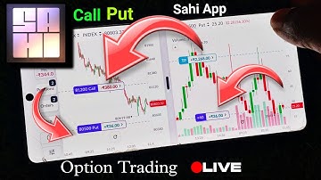 Sahi App Me Option Trading Kaise kare |Call & Put दोनों में entery कर दिया | Sahi App Option Trading