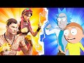 SUMMER MIDAS & JULES vs. RICK & MORTY! (Fortnite Family Feud)