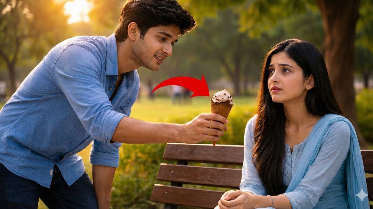 पार्क में अकेली बैठी लड़की रो रही थी आइसक्रीम बेचने वाले लड़के ने जो किया इंसानियत रो पड़ी