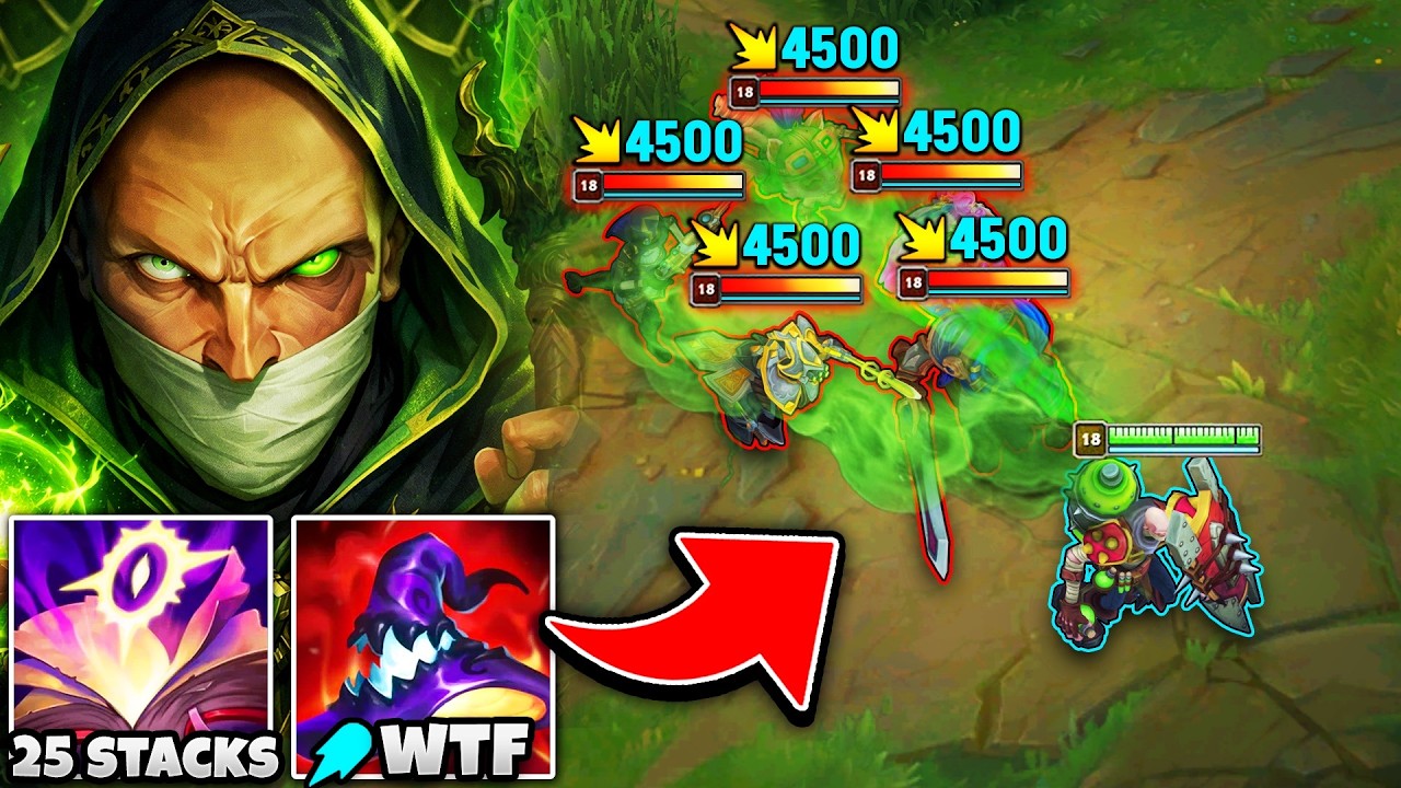 When Singed builds full AP you do NOT want to chase him... (NUCLEAR POISON TRAIL)