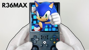 R36MAX Retro Handheld Game Console Unboxing + Gameplay