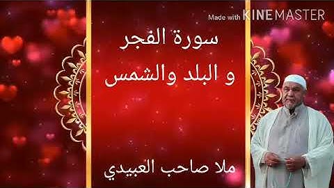 سورة الفجر والبلد والشمس=هديتى الى ارواح امواتكم اخوانى واخواتى الاطهار=ملا صاحب العبيدى