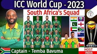 ICC World Cup 2023 - South Africa Team Squad | South Africa Team Squad World Cup Cricket 2023 | WC |
