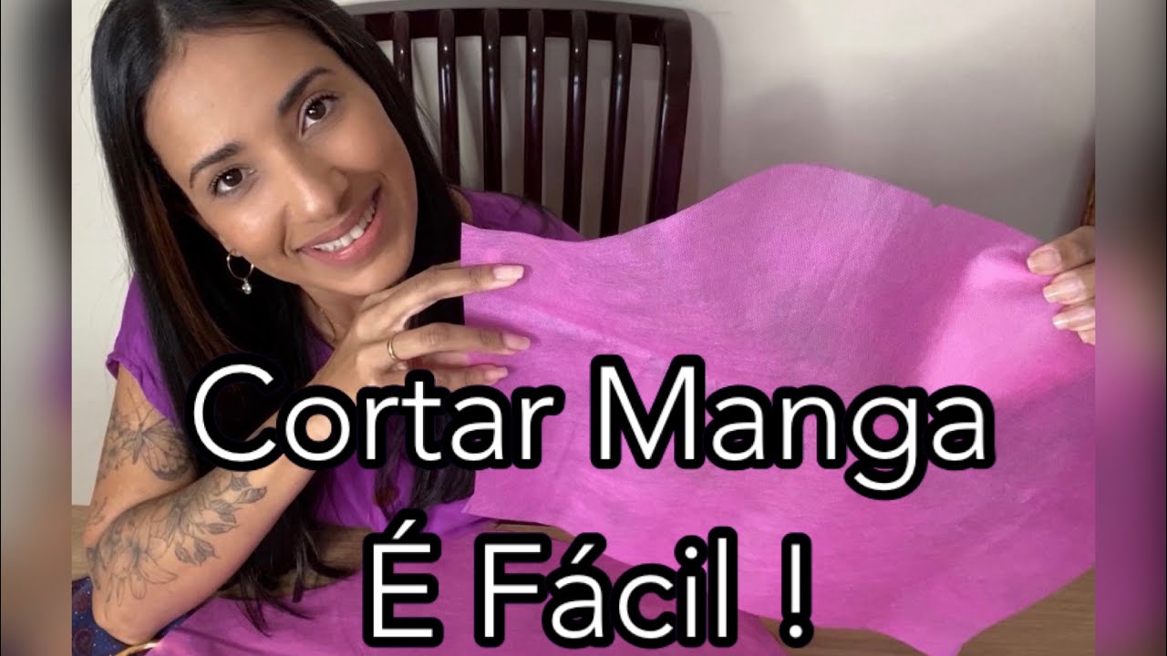 Aprenda a cortar Manga! Usei TNT Corte Fácil de mangas. #diy #costura