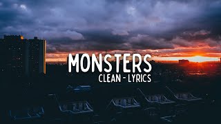 All Time Low, Demi Lovato & blackbear - Monsters (Clean - Lyrics) Resimi