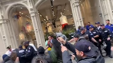 Protesters demand justice in NY subway death