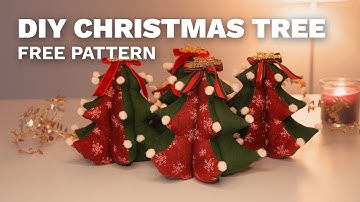 DIY Fabric Christmas Tree + Free Pattern | CHLOE SEWING