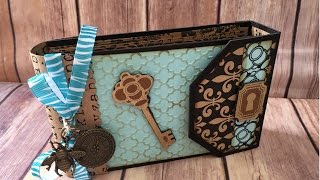 Policy Envelope Mini Album Tutorial Part 2 Closure and Decorating