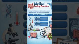 ICD 10 quiz #medicalcodingtips #smartbytestutorials #icds #question #quiz #education #cpcexam