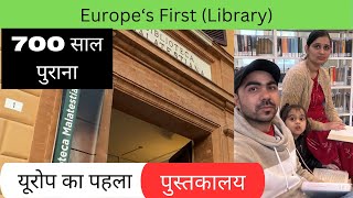 First Library 📚 in Europe/यूरोप का सबसे पहला पुस्तकालय/Avi Italian vlogs