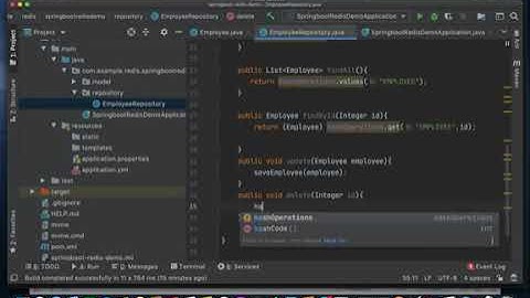 Spring Data with Redis using Jedis & Lettuce Clients   Hash operations with CRUD Functionality