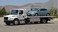2012 Freightliner Rollback Flatbed Tow Truck Demonstration Drive Review