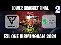 Tundra vs falcons game 2  bo3  lower bracket final esl one birmingham 2024  spotnet dota 2