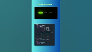 GLOWY NEON BUTTON HTML CSS AND JS #coding #codinghub #css#html