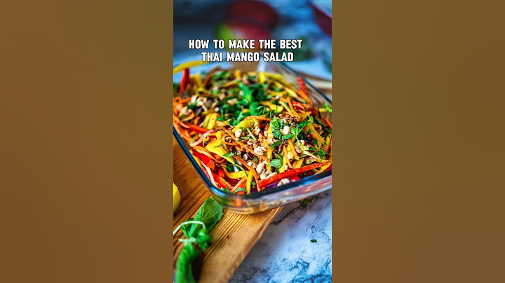 How to Make the BEST Thai Mango Salad in 60 Seconds 🥭✨ #recipe #shortfeed #food