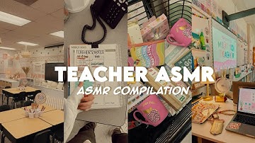 Teacher Vlog ASMR Compilation ✏️✨  | teaching , organizing , students |